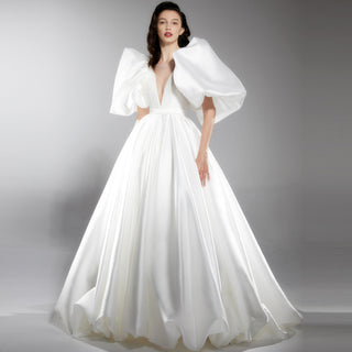 Deep V Bridal Wedding Dresses & Gowns