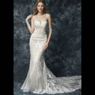 Lace Corset Sweetheart Mermaid Wedding Dress