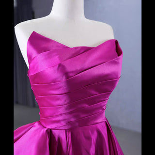 Quinceanera Gown Ruffle Long Evening Party Dress with Asymmetrical Neck