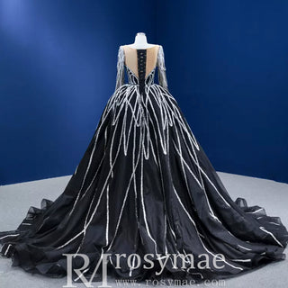 High-end Handmade Wedding Dress with Detachable Skirt