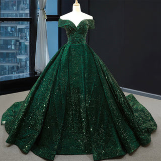 Fashion Sequins Off The Shoulder Ball Gown Quinceanera Dresses