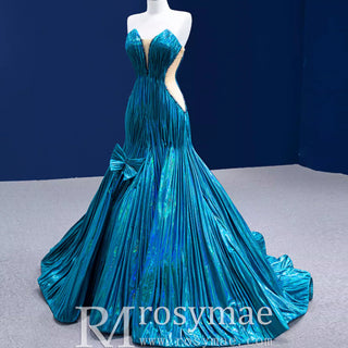 Gorgeous Beading Unique Prom Dress Formal Gown with Cape