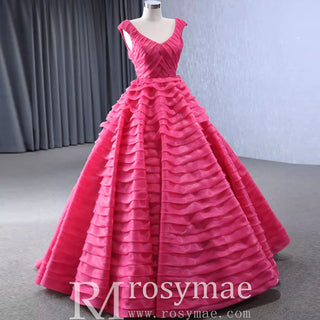 Tiered Ball Gown Detachable Bolero Wedding Dress Formal Gown