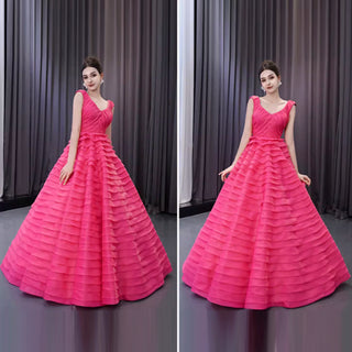 Tiered Ball Gown Detachable Bolero Wedding Dress Formal Gown