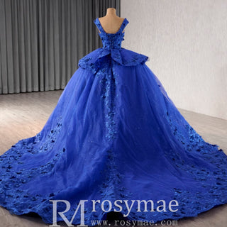 High-end Sparkly Tulle Ball Gown Wedding Dress Quinceanera Gown