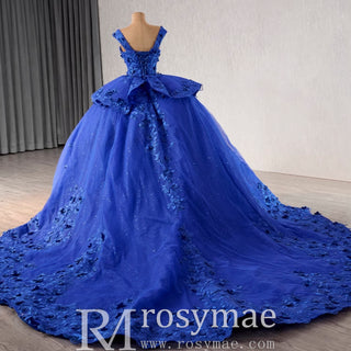 High-end Sparkly Tulle Ball Gown Wedding Dress Quinceanera Gown