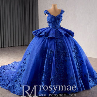 High-end Sparkly Tulle Ball Gown Wedding Dress Quinceanera Gown