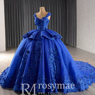 High-end Sparkly Tulle Ball Gown Wedding Dress Quinceanera Gown