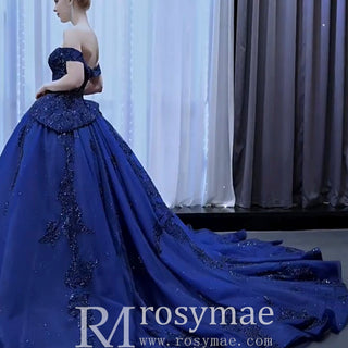 Gorgeous Ball Gown Off-the-shoulder Quinceanera Dress Evening Party Gown