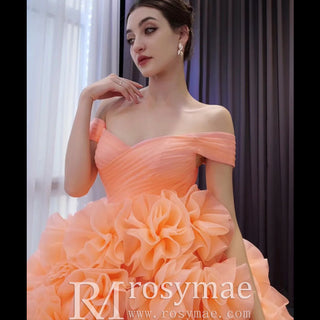 Gorgeous Ball Gown Ruffle Puffy Skirt Quinceanera Dress