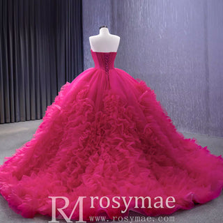 Stylish Luxury Evening Gown Ruched Ball Gown Quinceanera Dresses