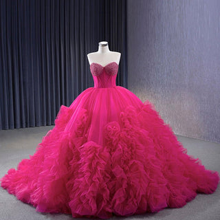 Stylish Luxury Evening Gown Ruched Ball Gown Quinceanera Dresses