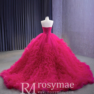 Stylish Luxury Evening Gown Ruched Ball Gown Quinceanera Dresses