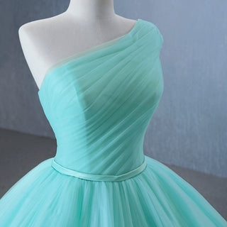 One Shoulder Ball Gown Quinceanera Dress with Court Train