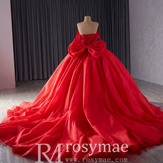 luxury Off-the-Shoulder Quinceanera Dress Pink Ball Gown Formal Gown