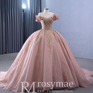 High-end Off the Shoulder Ball Gown Formal Dress Quinceanera Gown