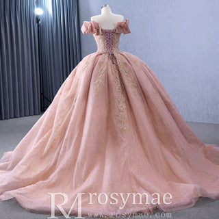 High-end Off the Shoulder Ball Gown Formal Dress Quinceanera Gown