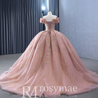 High-end Off the Shoulder Ball Gown Formal Dress Quinceanera Gown