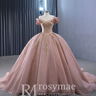 High-end Off the Shoulder Ball Gown Formal Dress Quinceanera Gown