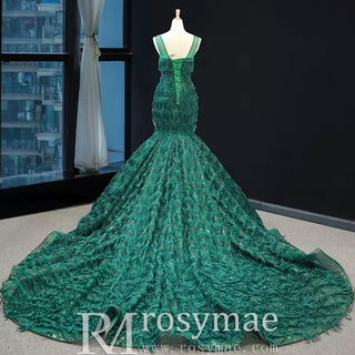Sheer Sweetheart Mermaid Sequins Prom Dress With Tassel