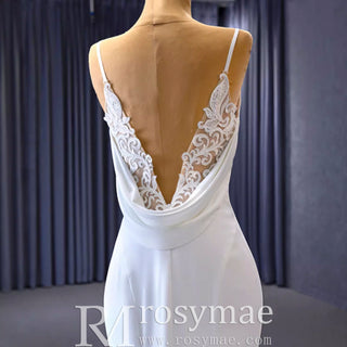 High-end Mermaid Spaghetti Straps Backless Wedding Dress