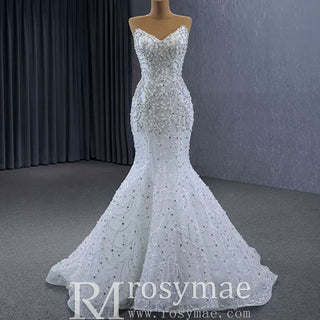 Popular Design 2 in 1 Mermaid Wedding Dress with Detachable Train