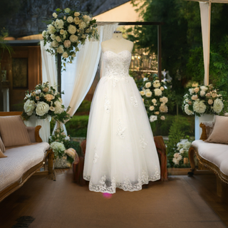 Floor Length Wedding Dresses with casual simply styles