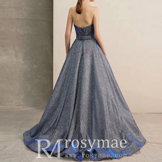 Detachable Sleeve A-line Evening Dresses Party Gowns
