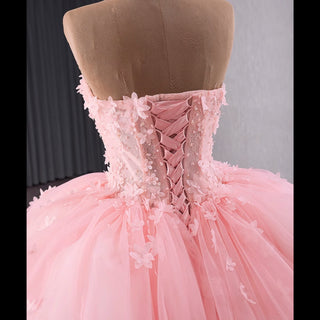 Puffy Skirt Ball Gown Pink Quinceanera Dress for Special Occasion