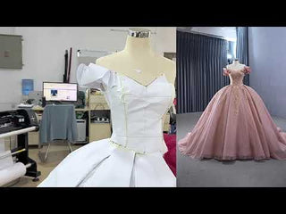 High-end Off the Shoulder Ball Gown Formal Dress Quinceanera Gown