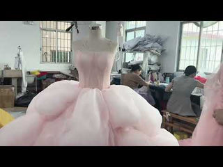 Puffy Skirt Ball Gown Pink Quinceanera Dress for Special Occasion