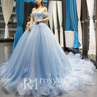 Baby-blue-bridal-wedding-dress