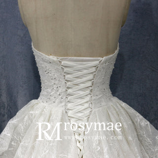    Strapless-ruffled-bride-wedding-gowns