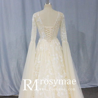 cape-sleeve-bridal-wedding-dresses