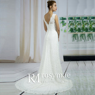 Square Neck Wedding Dress – Rosymae