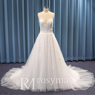 Puff Skirt A-line Top Tank Beaded Ballgown Bridal Wedding Dress